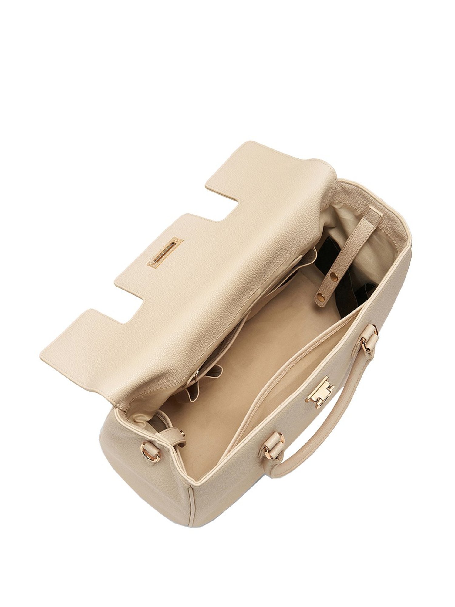 Miraggio Tokyo Beige Solid Large Handbag