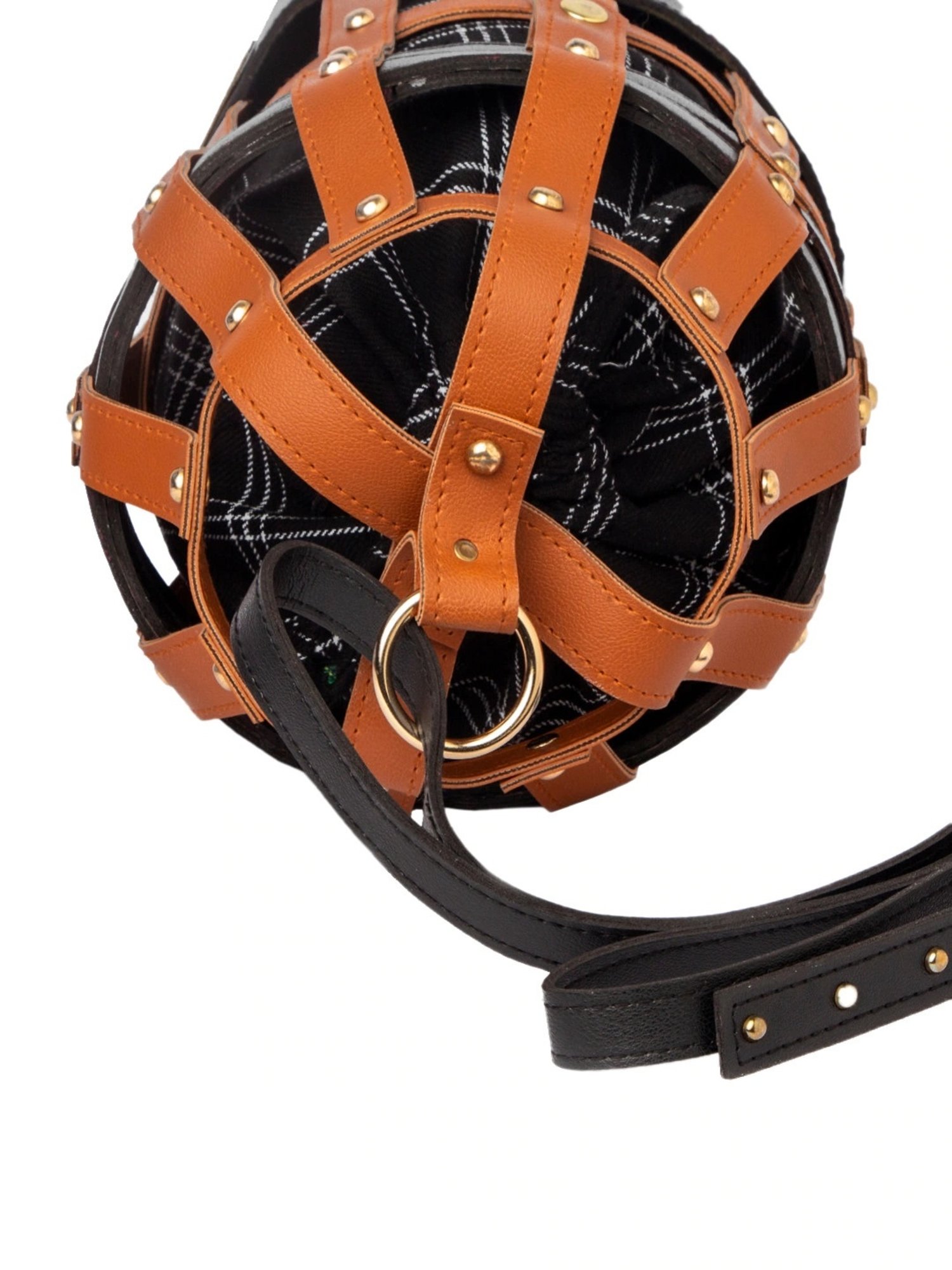 Modern Myth Tan Textured Medium Bucket Handbag