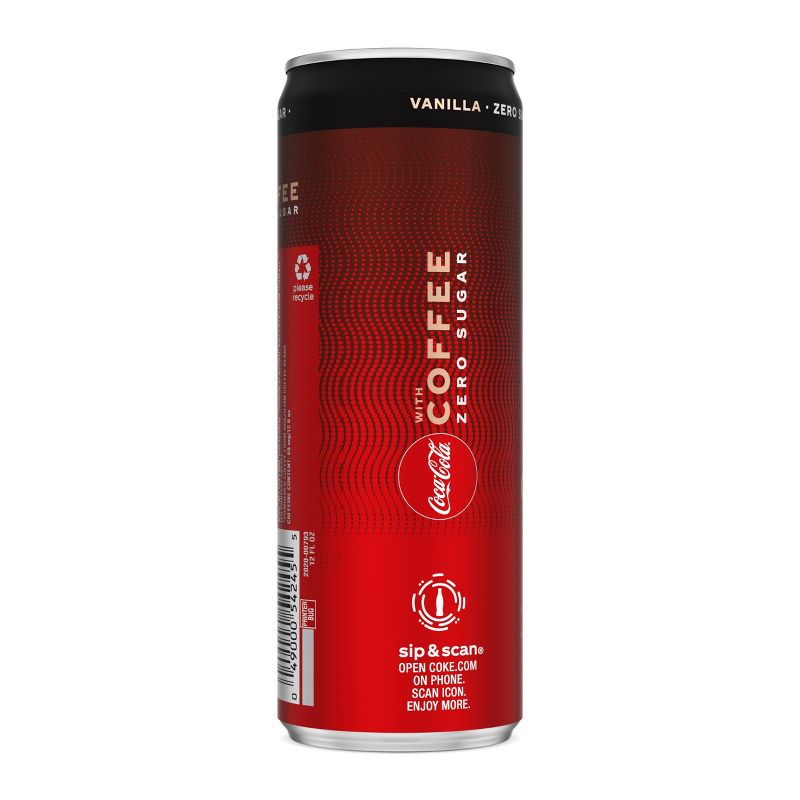Coca-Cola with Coffee Vanilla Zero Sugar - 12 fl oz Can
