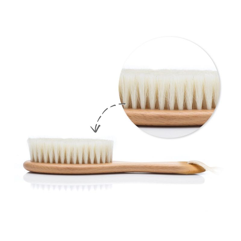 KeaBabies Baby Hair Brush for Newborn, Beige