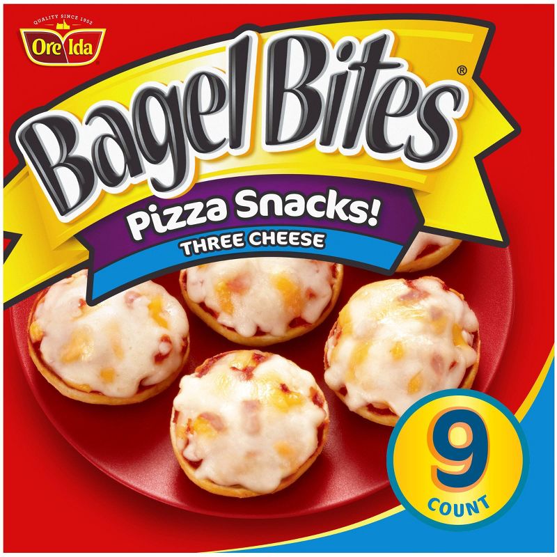 Bagel Bites Three Cheese Frozen Mini Bagel Pizzas - 7oz/9ct