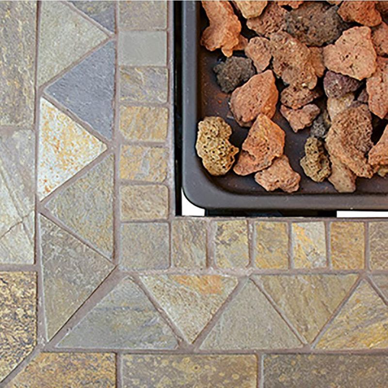 Endless Summer Decorative Slate Tile Mantel LP Gas Outdoor Fire Pit | GAD1429SP