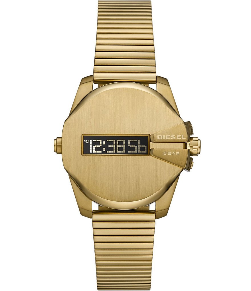 Diesel Baby Chief Digital Gold-Tone Stainless Steel Watch