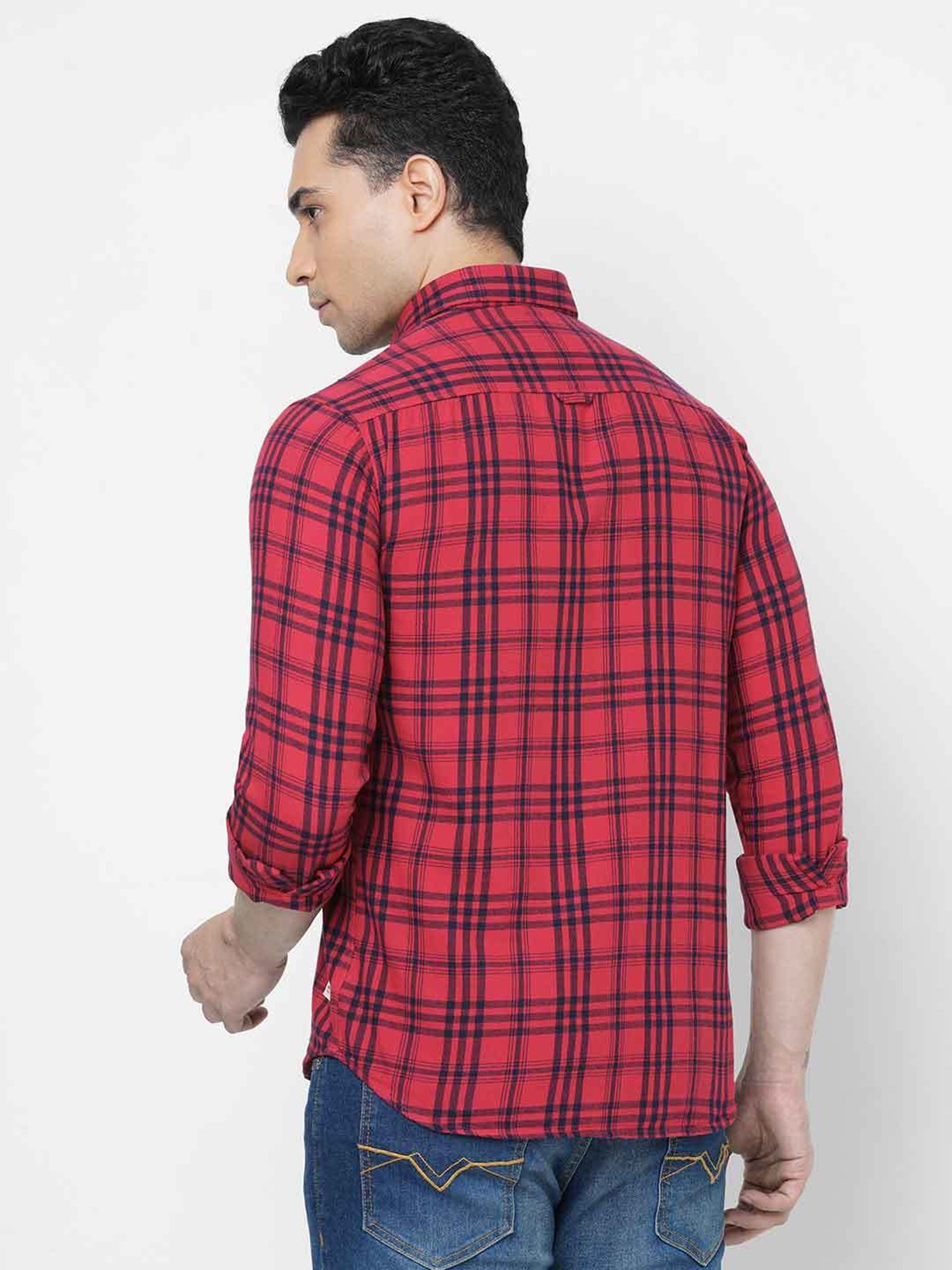 SOLEMIO Red Checks Shirt