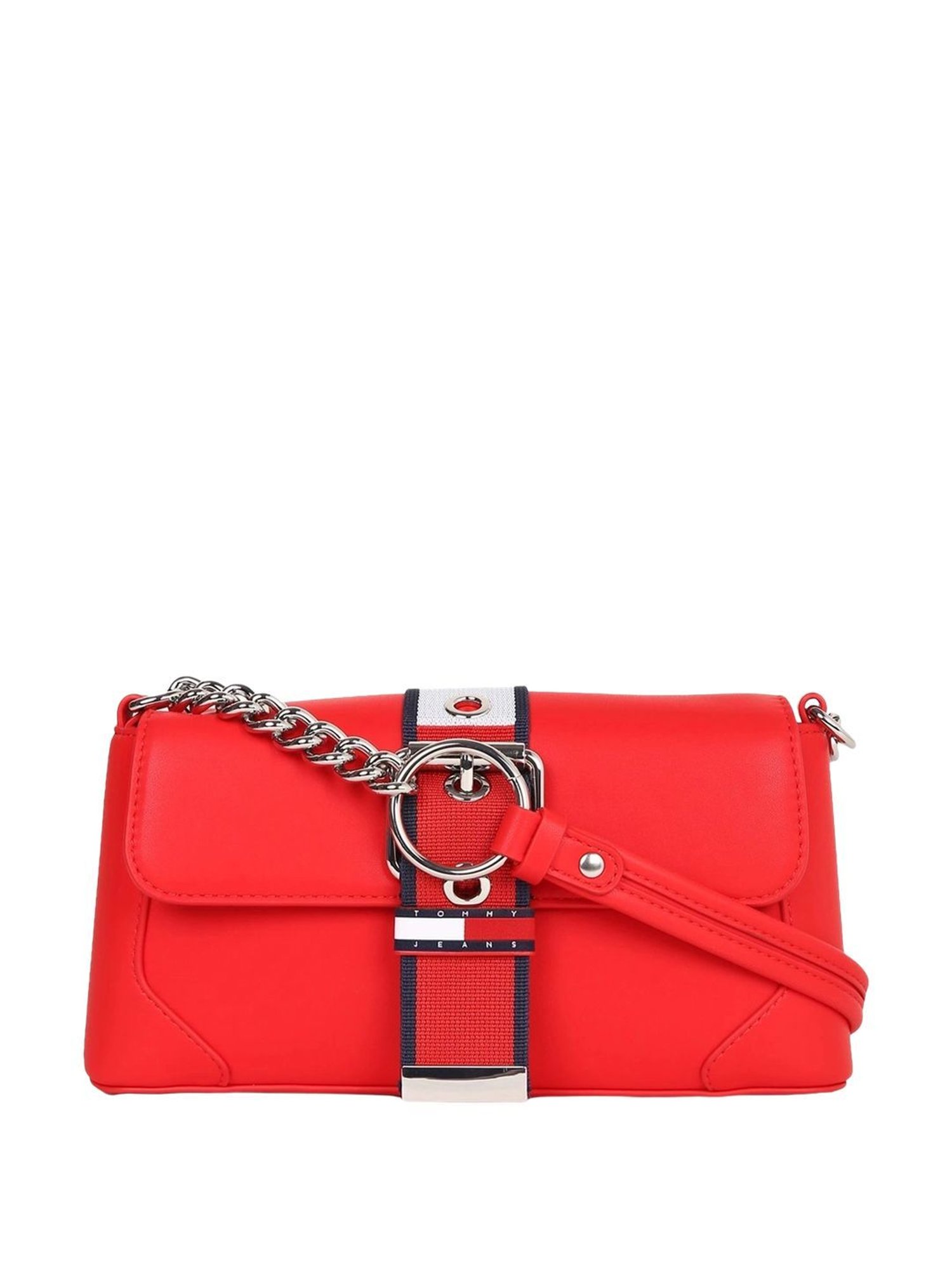 Tommy Hilfiger Women Red Solid Shoulder Bag