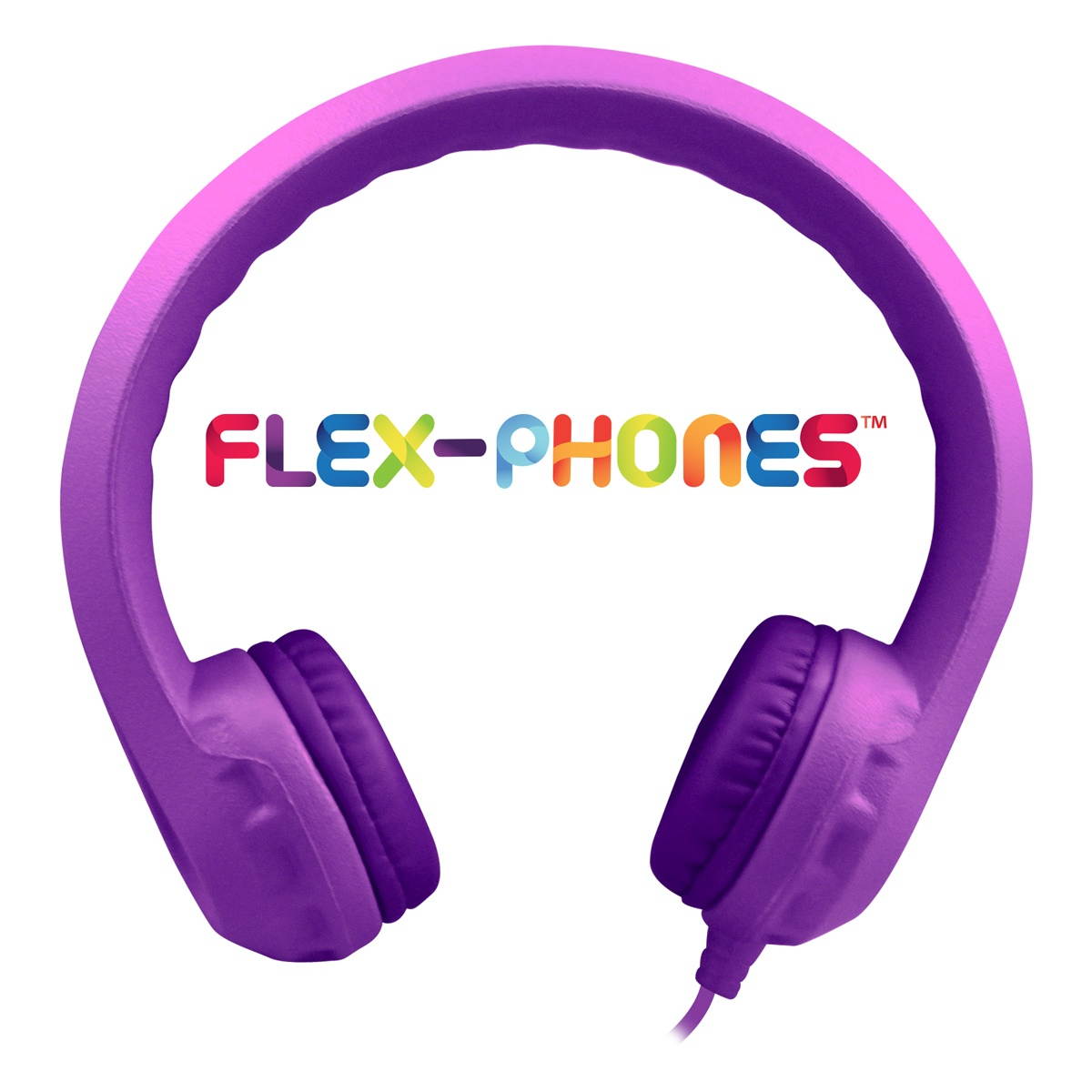 HamiltonBuhl Flex-Phones, Foam Headphones, Purple