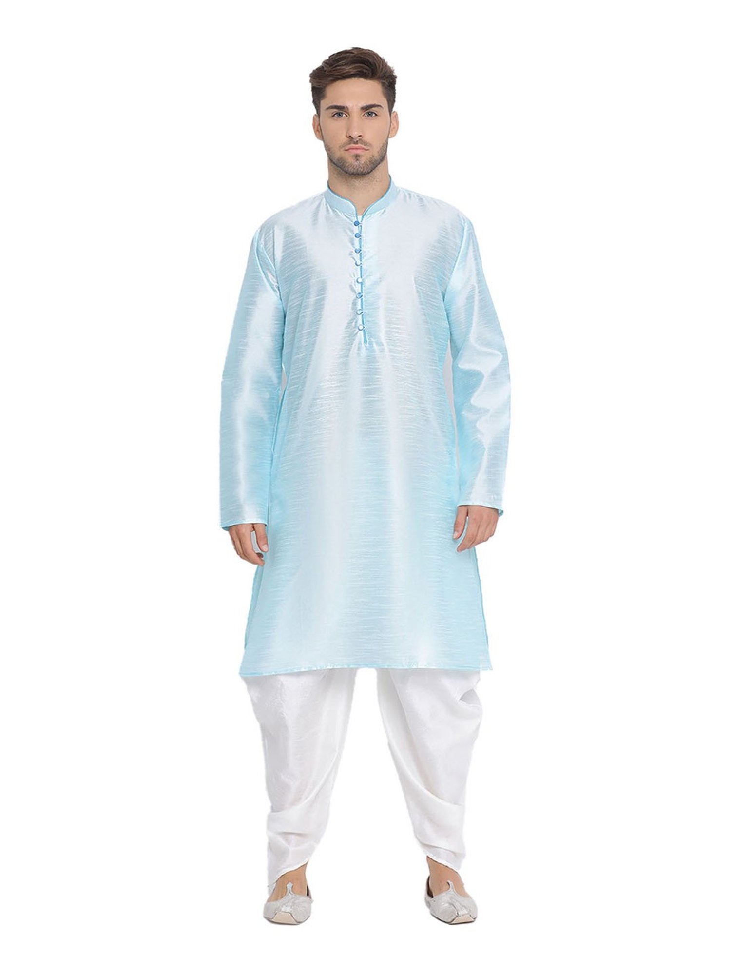 Hangup Blue & White Printed Suit