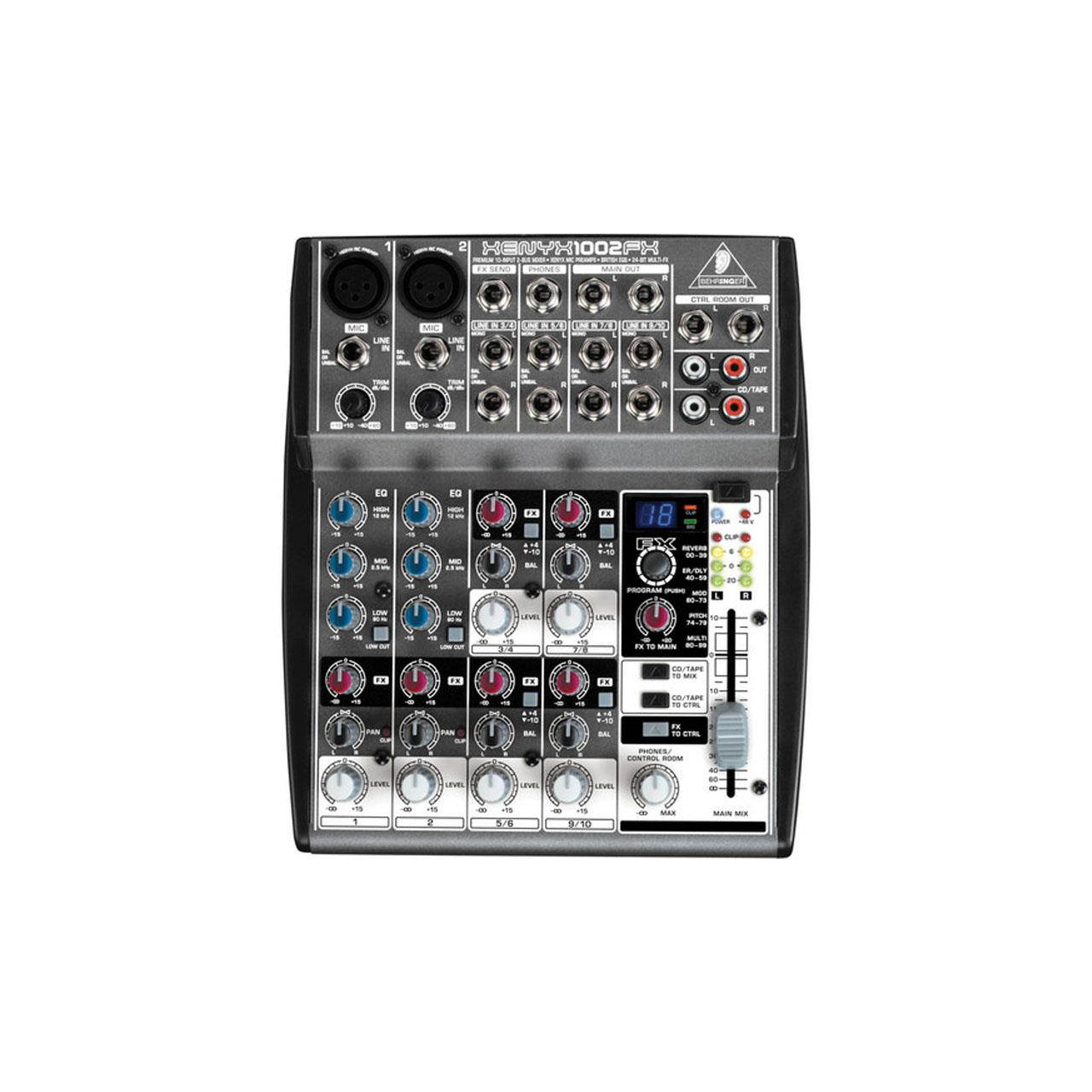 Behringer XENYEX1002FX 10 Input 2 Bus Mixer Eq 24 Fx