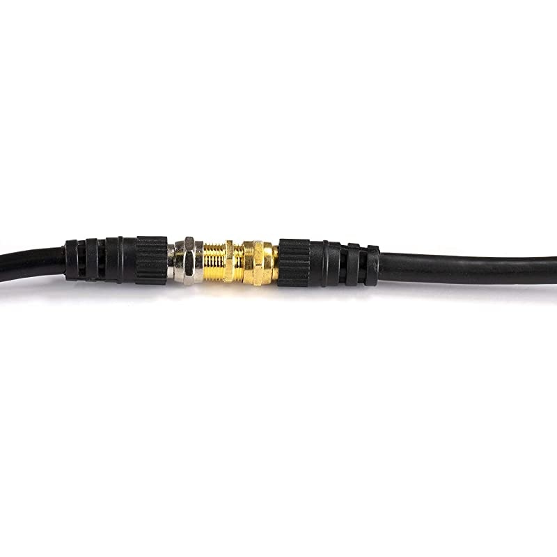 Cable Extension Coupler - 10 Pack - Connects Two Coaxial Video Cables, for Coax F81 (Female to Female) 3GHz Satellite, Cable TV, and Cable Internet Rated