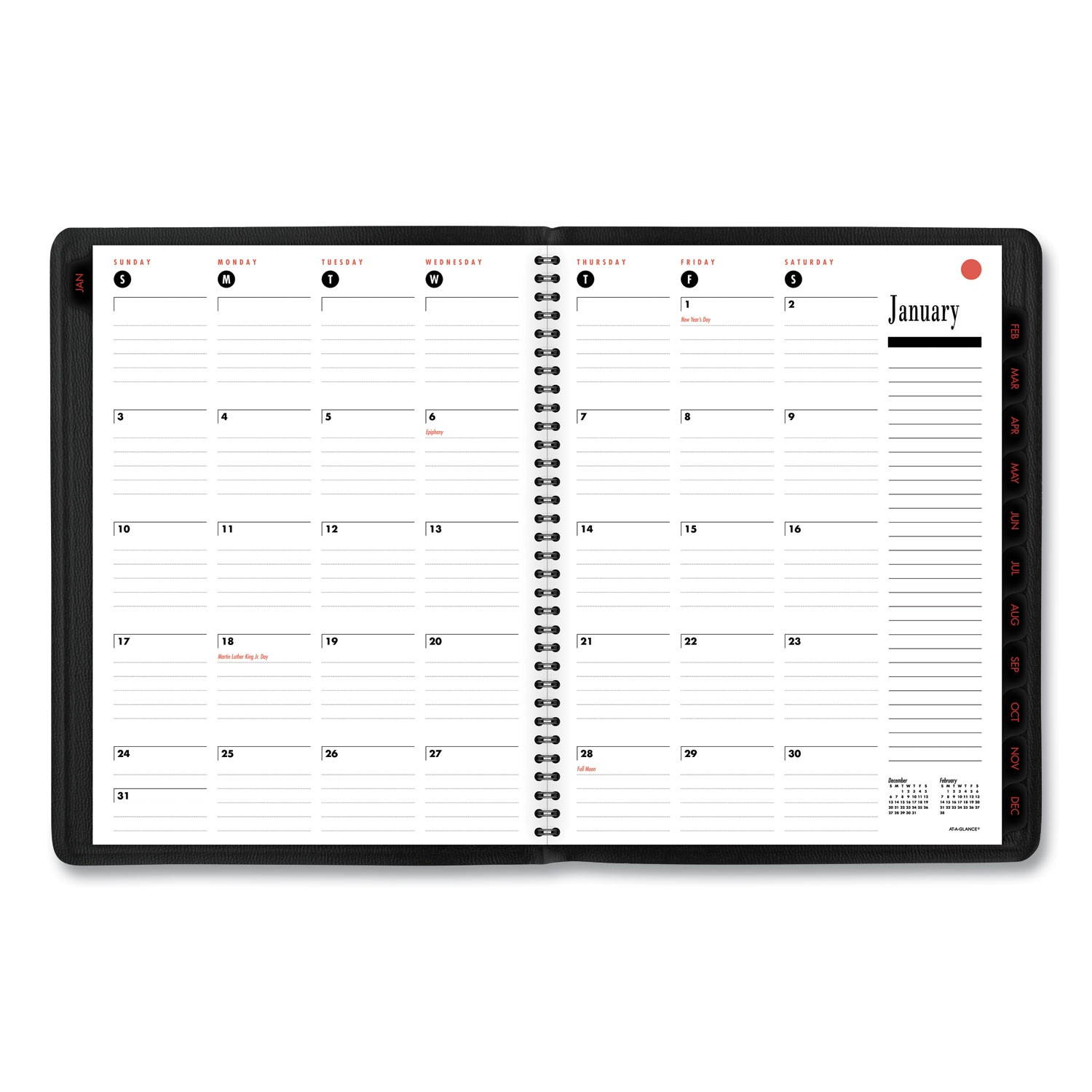 AT-A-GLANCE 800 Range Weekly/Monthly Appointment Book 11 x 8.25 White 2021