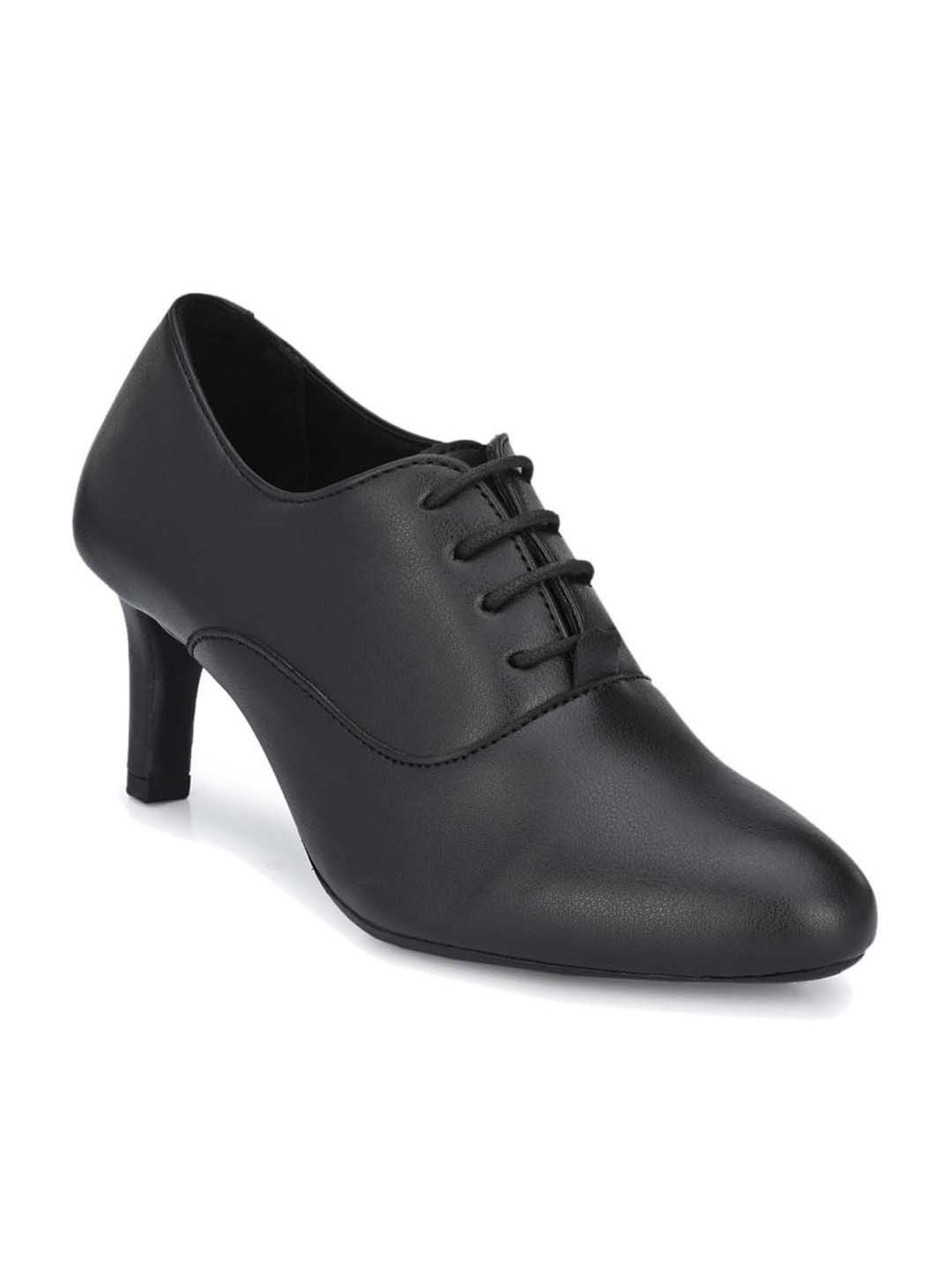 Delize Women's Black Oxford Shoes