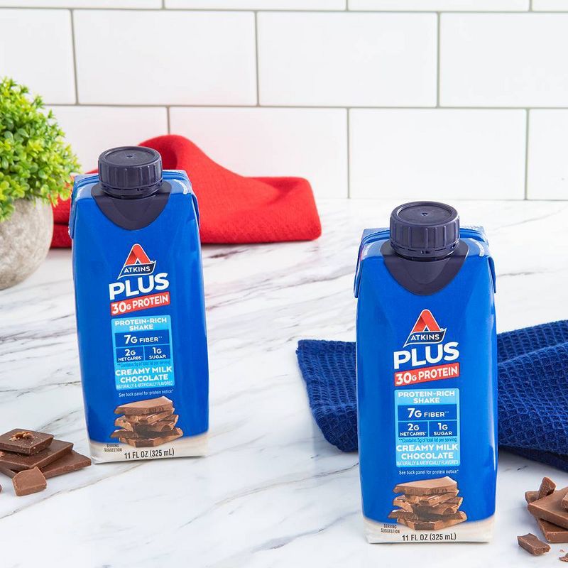 Atkins Protein-Packed Nutritional Shake - Chocolate - 11 fl oz/4ct Bottles