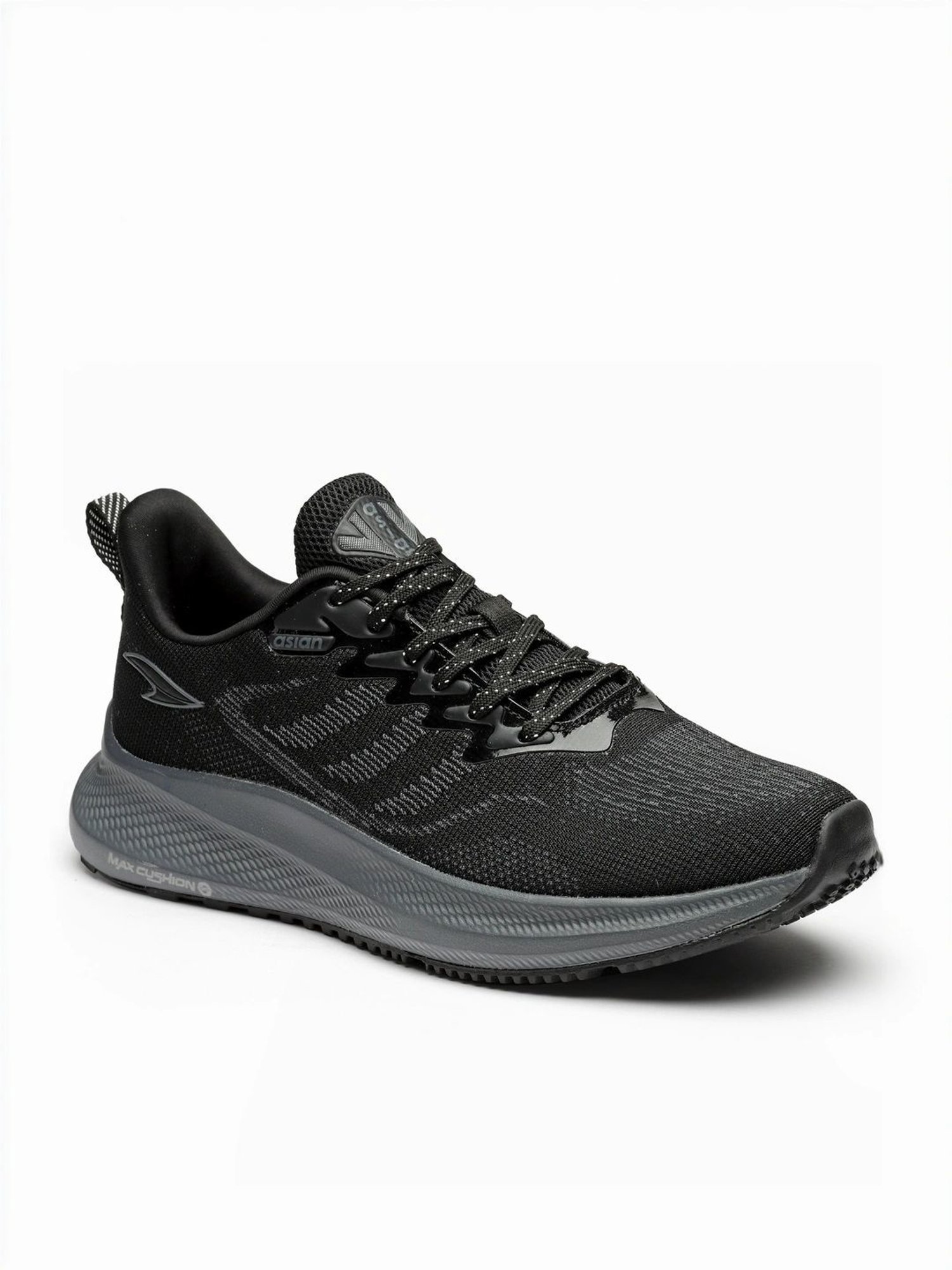 Asian Men's Black Running Shoes