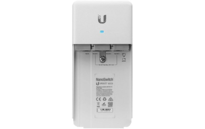 Ubiquiti Outdoor 4-Port PoE Passthrough Switch - 4 Ports - 2 Layer Supported - Twisted Pair