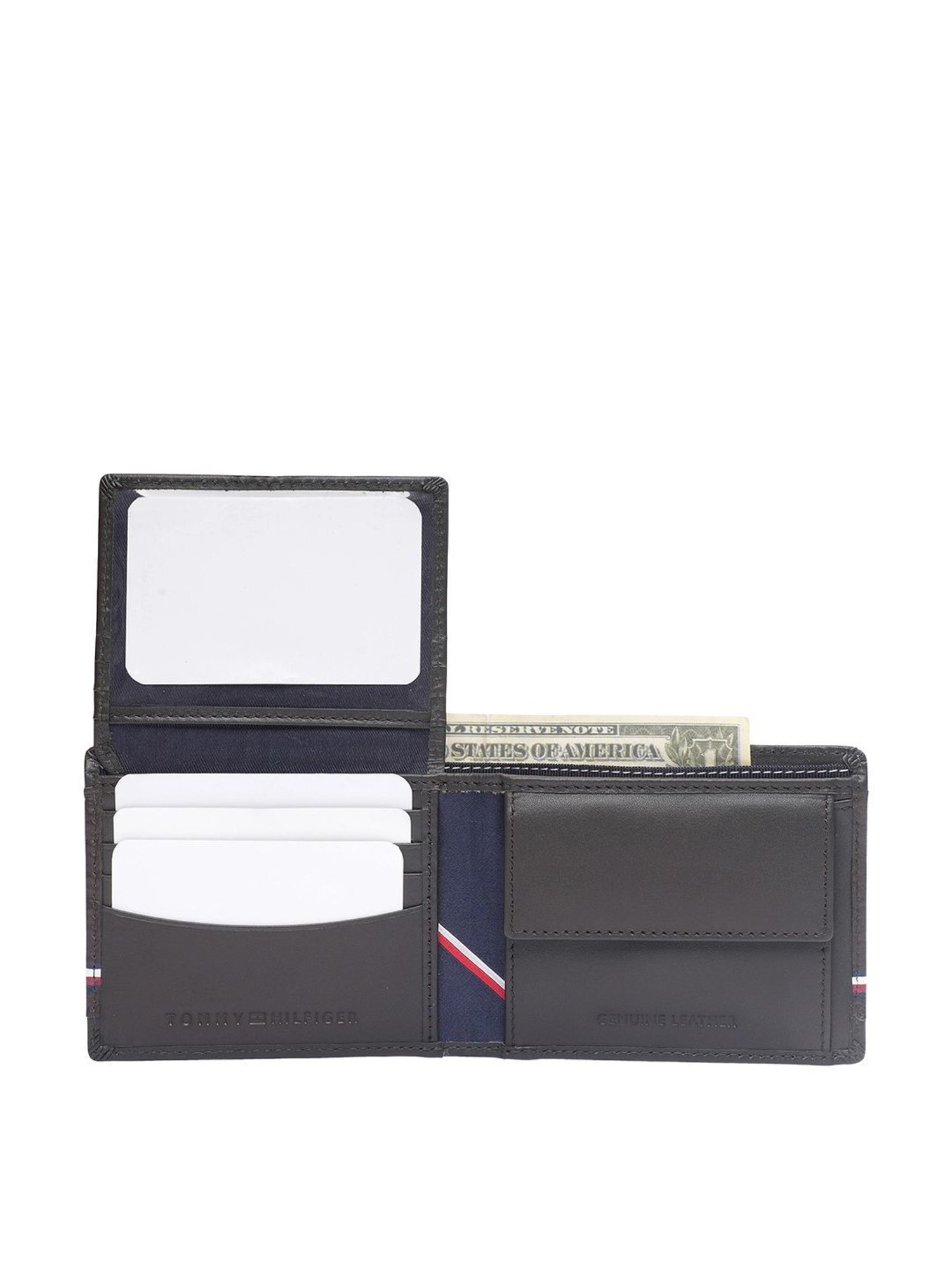 THE HOLISTIK Revival Black & Maroon Casual Leather Bi-Fold Wallet for Men