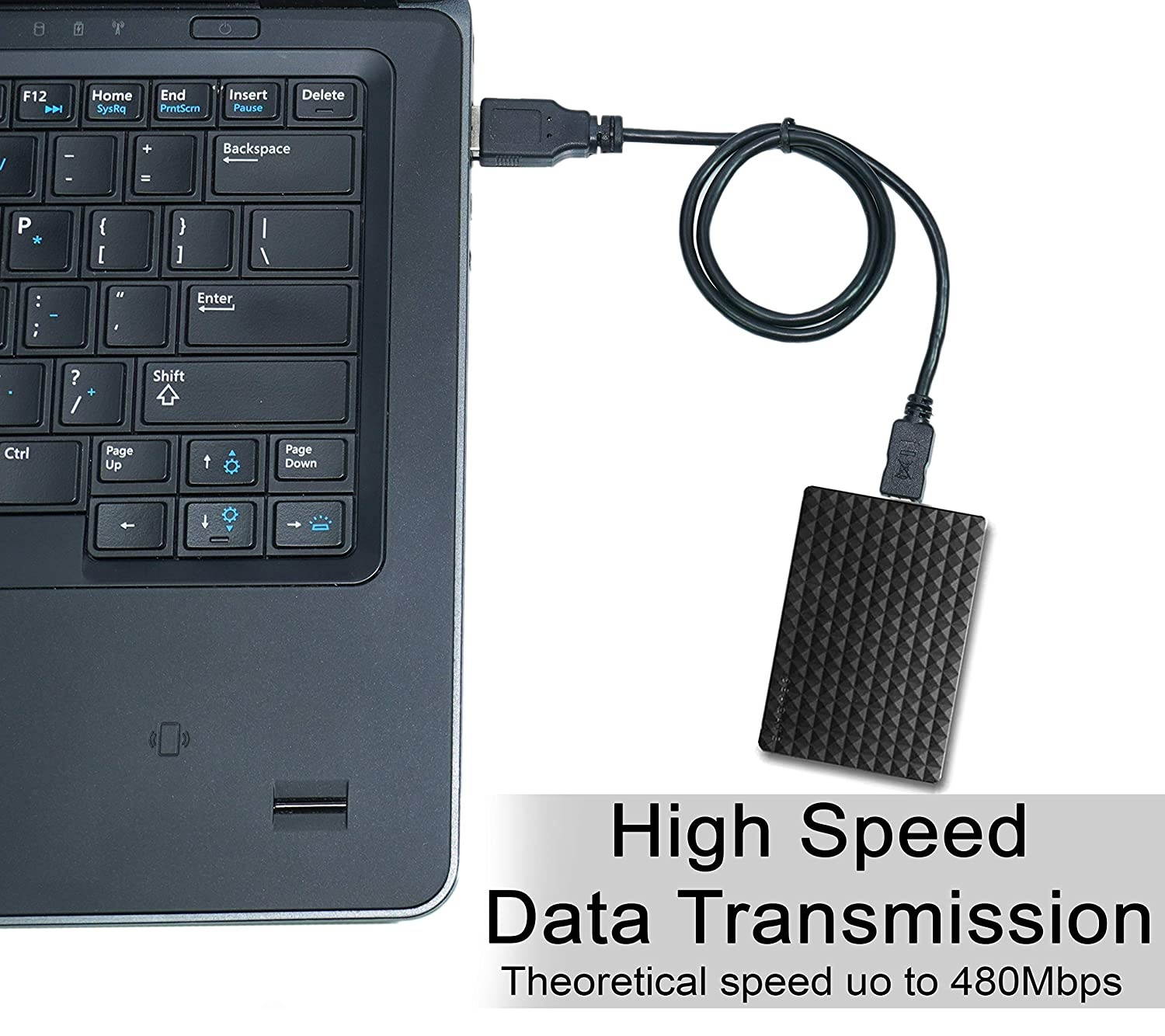 10 Pack 50cm(1.5 feet) USB 2.0 A to Mini 5 pin B Cable for External HDDS/Camera/Card Readers