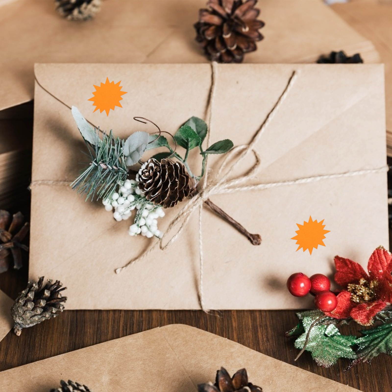 1 Roll/500pcs Decorative Stickers Fluorescent Color Label Explosion Pattern Label