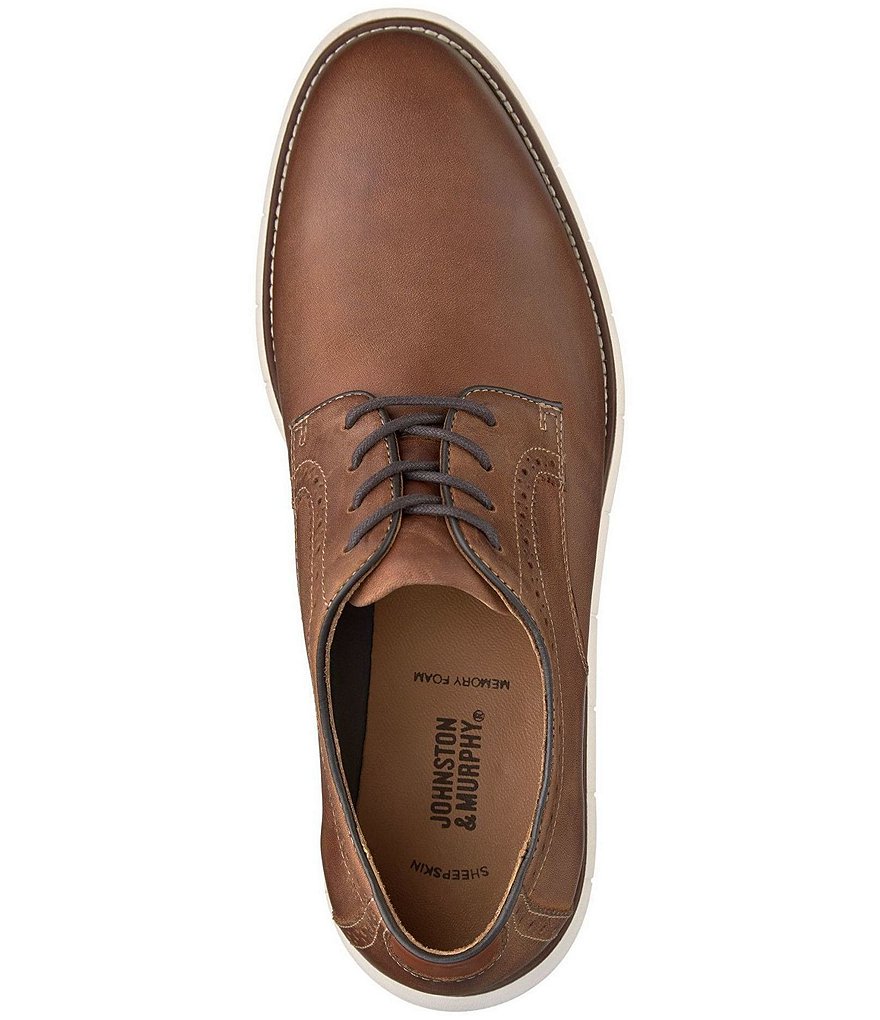 Johnston & Murphy Men's Plain Toe Leather Casual Shoes