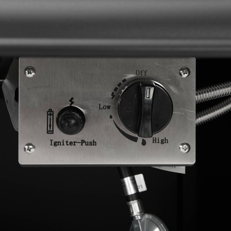 Kaplan 5pc Outdoor Conversation Set with Dante Fire Table & 4 Arm Chairs - Mist - Crosley