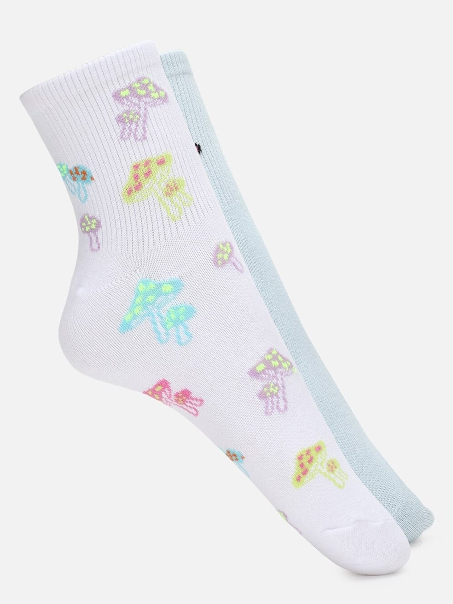 American Eagle Outfitters Blue & White Boyfriend Socks - Pack Of 2