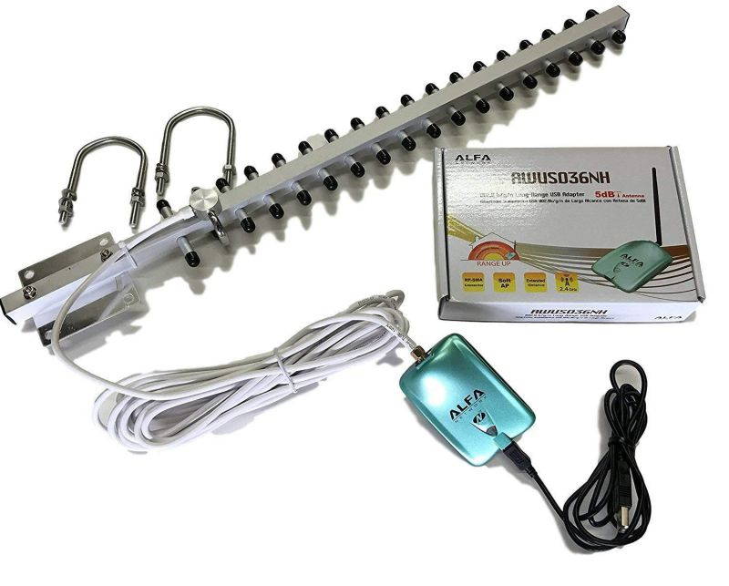 WiFi Antenna 18dBi YAGI + ALFA N Super Long Range Booster Pick Up Hot Spots From Far Away