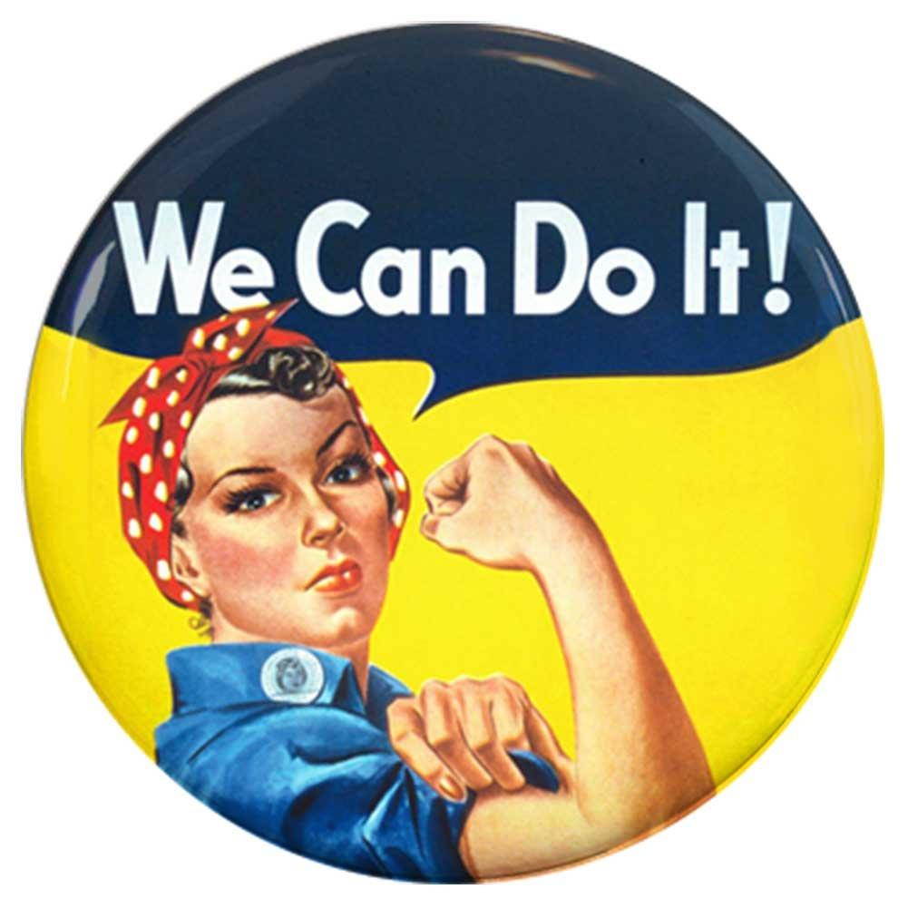 Buttonsmith Feminist Tinker Top Set to use with Tinker Reel badge reels - Made in USA