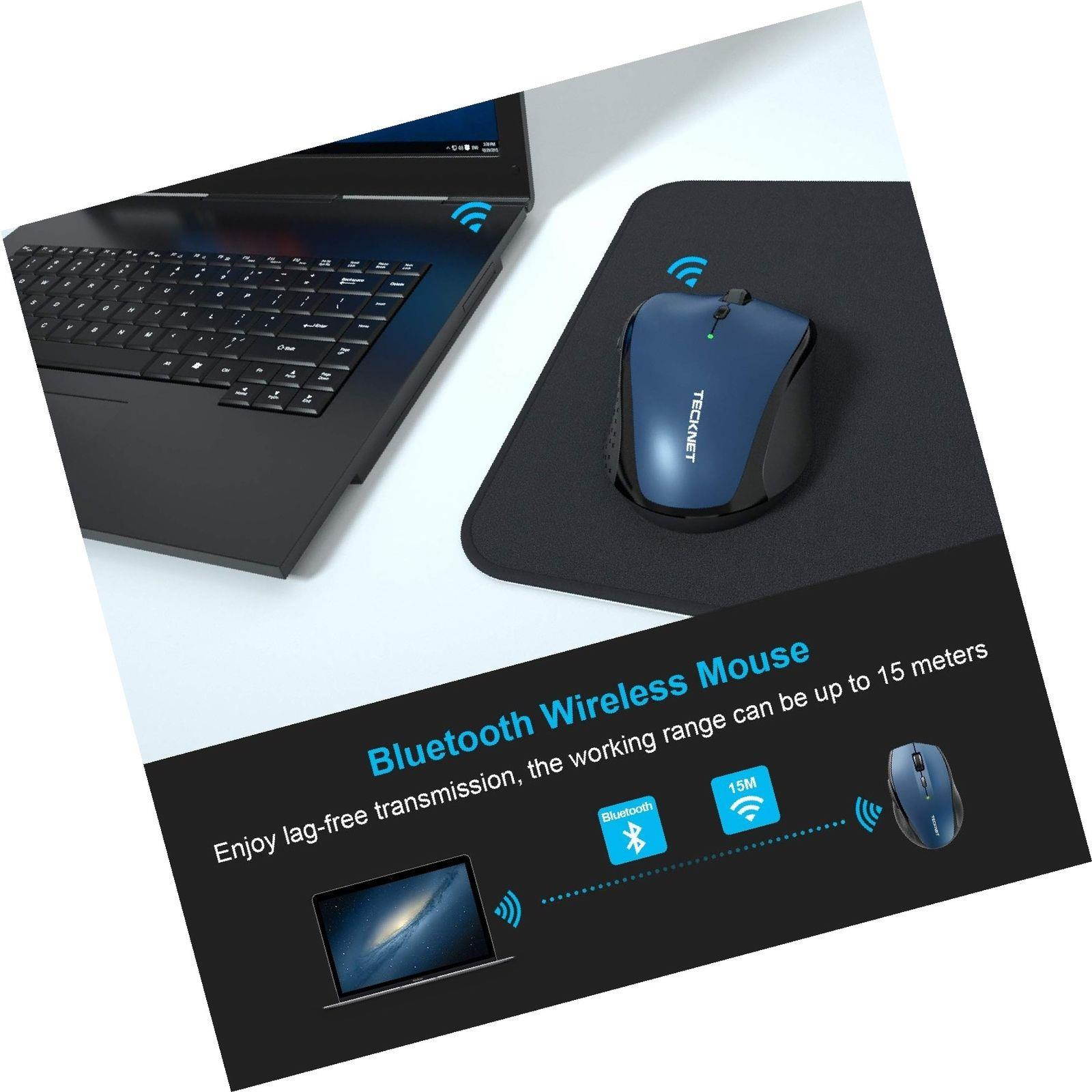 TECKNET Bluetooth Wireless Mouse (BM308) (Blue) Blue