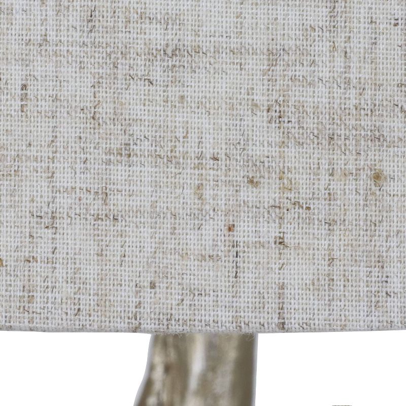 27" Textured Resin Owl Table Lamp Silverleaf - Decor Therapy