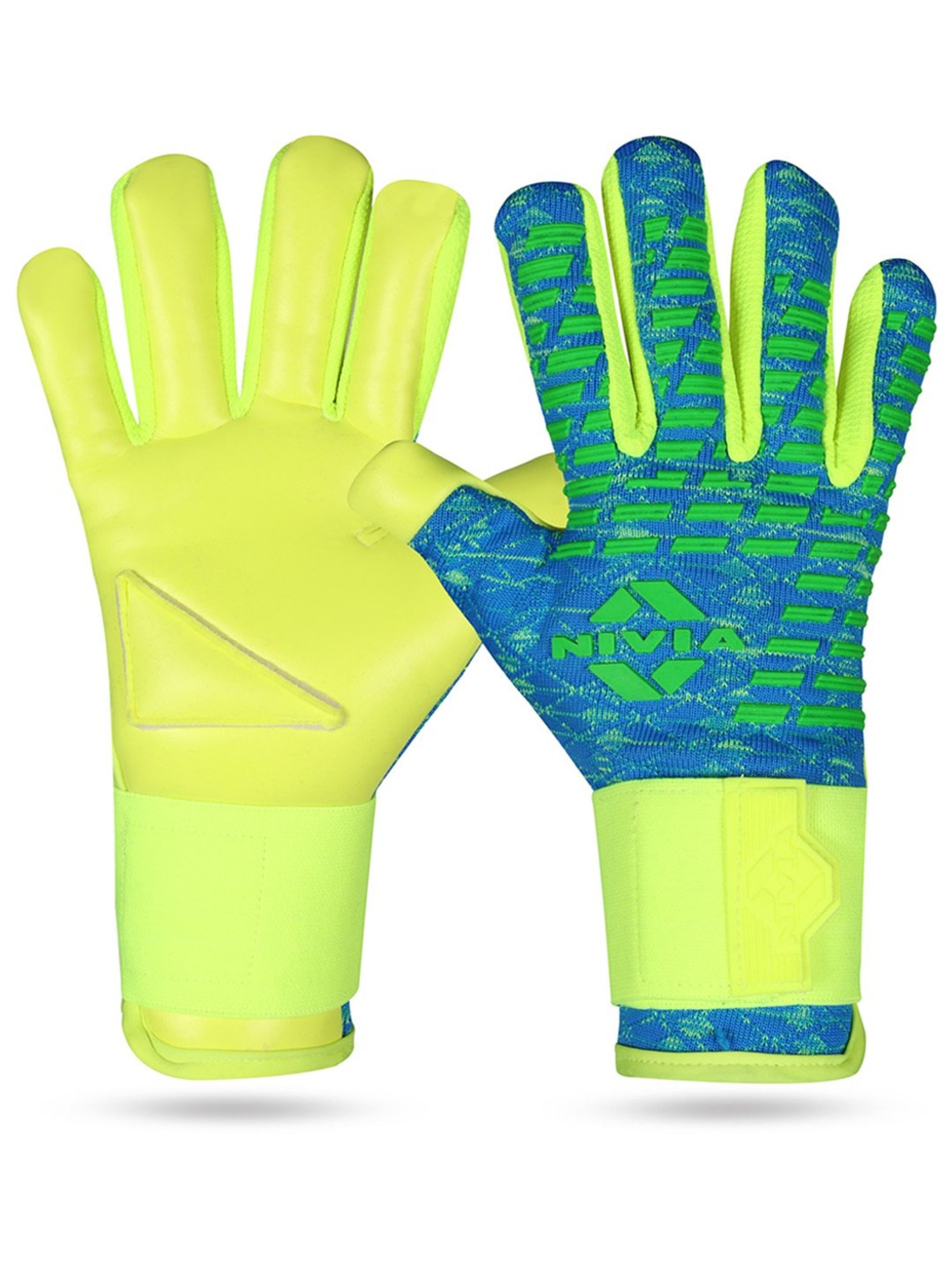 Nivia Ashtang Latex Goalkeeper Gloves (Green) Size - L