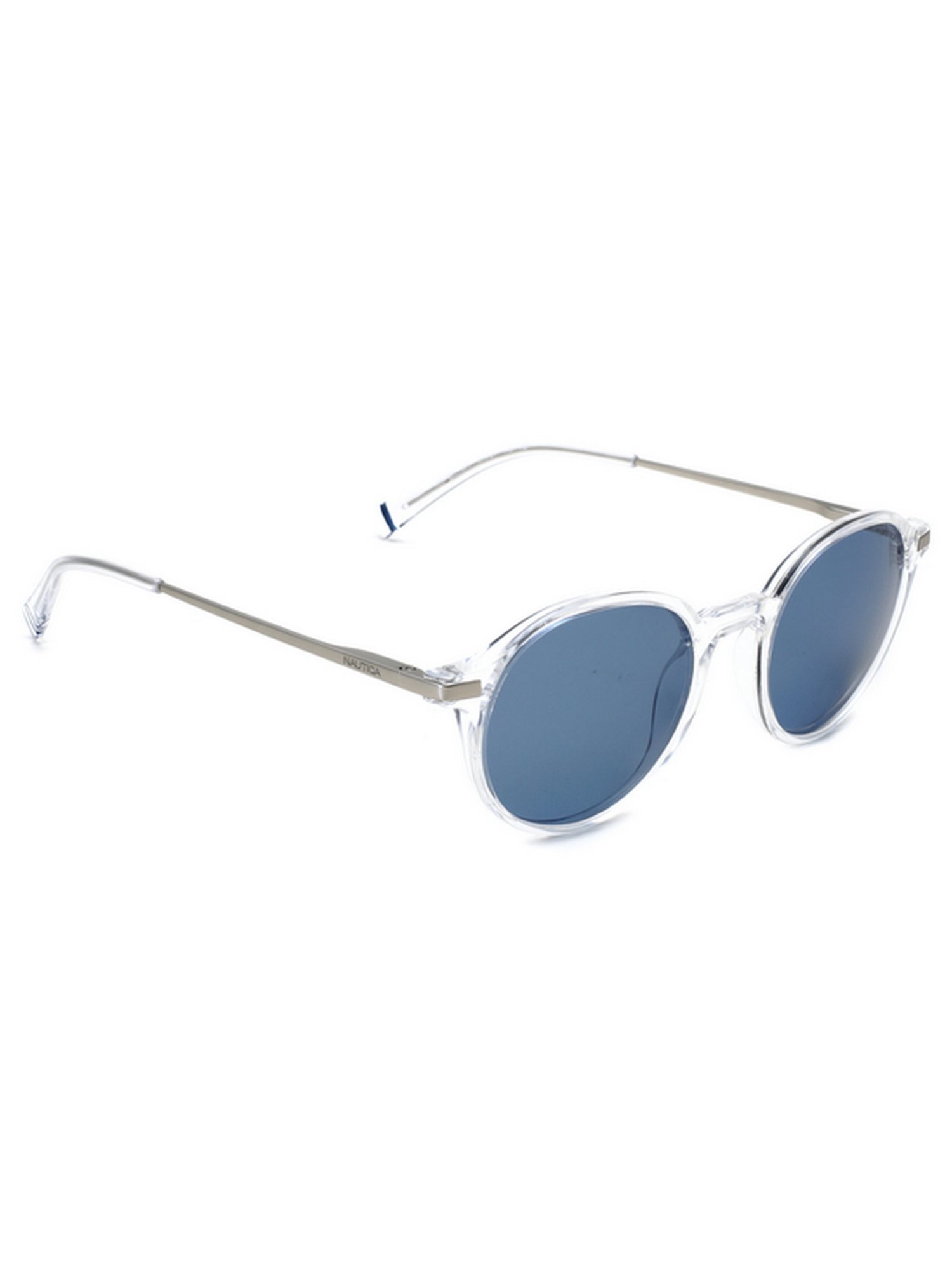 Nautica Blue Round Unisex Sunglasses