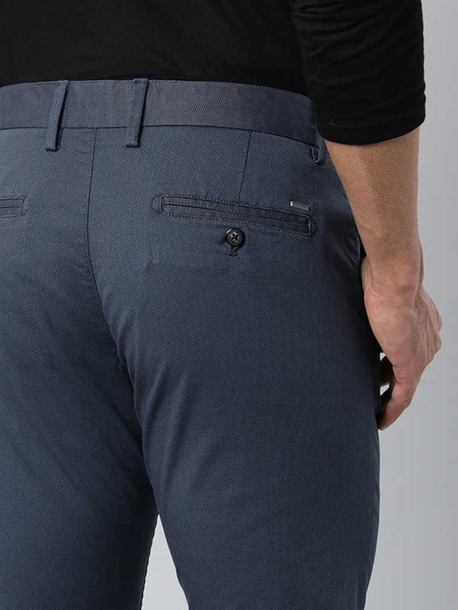 Indian Terrain Grey Slim Fit Chinos