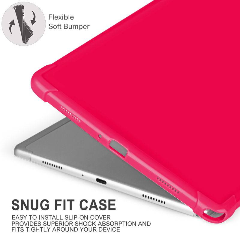 KIQ Slim & Lightweight Premium TPU Skin Case Cover for Samsung Galaxy Tab A7 10.4 2020 T500 SM-T500 [Black]