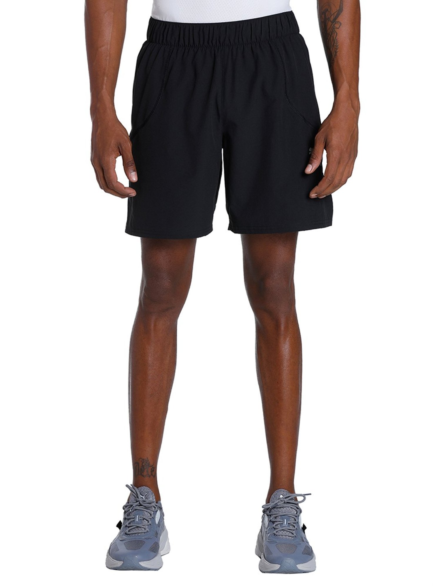 Puma Black Regular Fit Sports Shorts