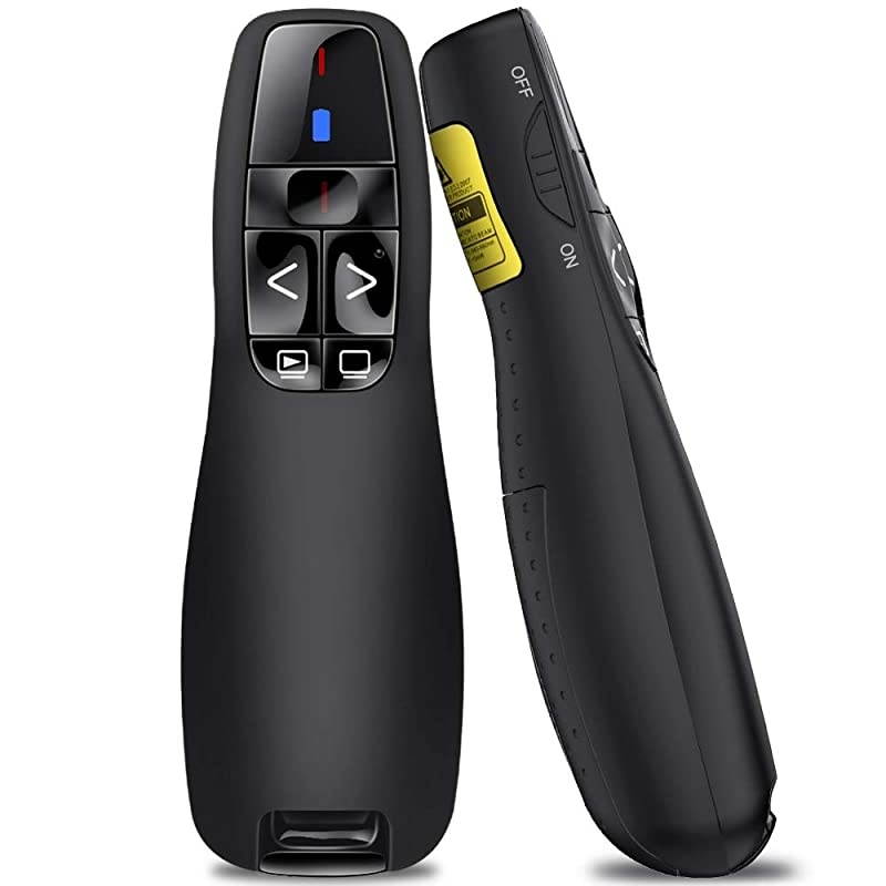 Wireless Presenter Remote 24GHz Wireless USB Presenter PowerPoint Remote PPT Clicker for Presentation