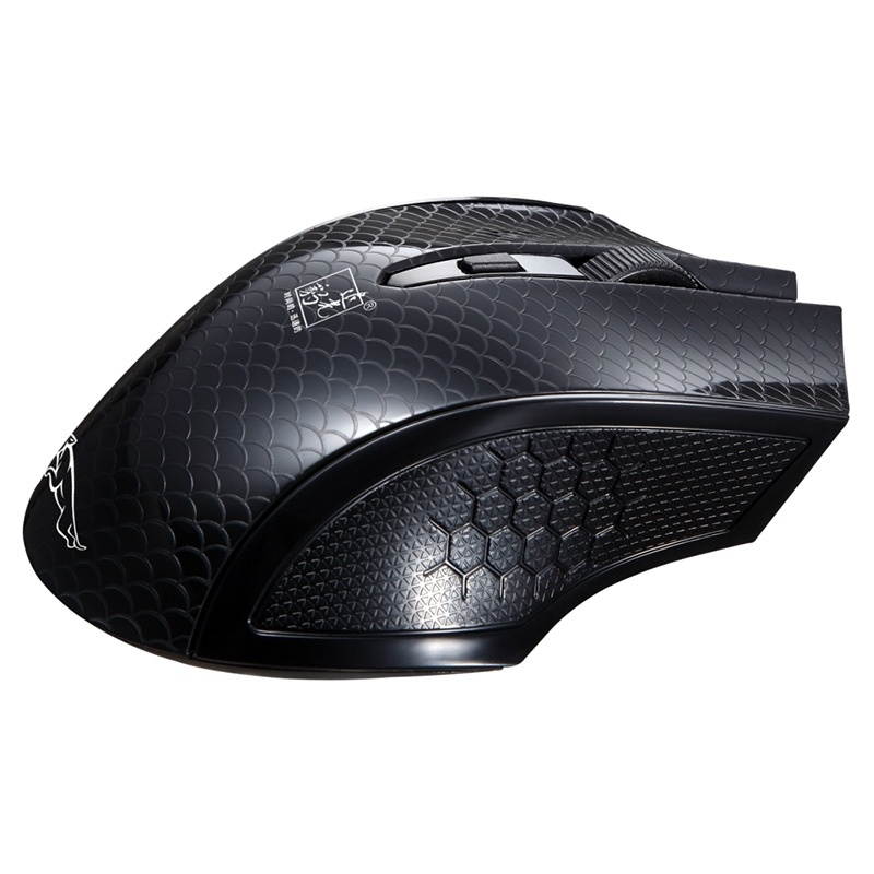 Gaming Mouse, ZGB 101C 2.4GHz 1600 DPI Professional Commercial Wireless Optical Mouse Mute Silent Click Mini Noiseless Mice for Laptop, PC, Wireless Distance: 30m