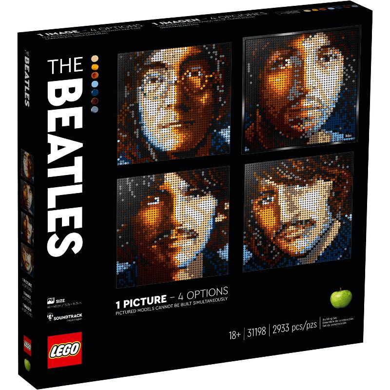LEGO Art The Beatles Collectible Creative Beatles Canvas Wall Art Building Kit 31198