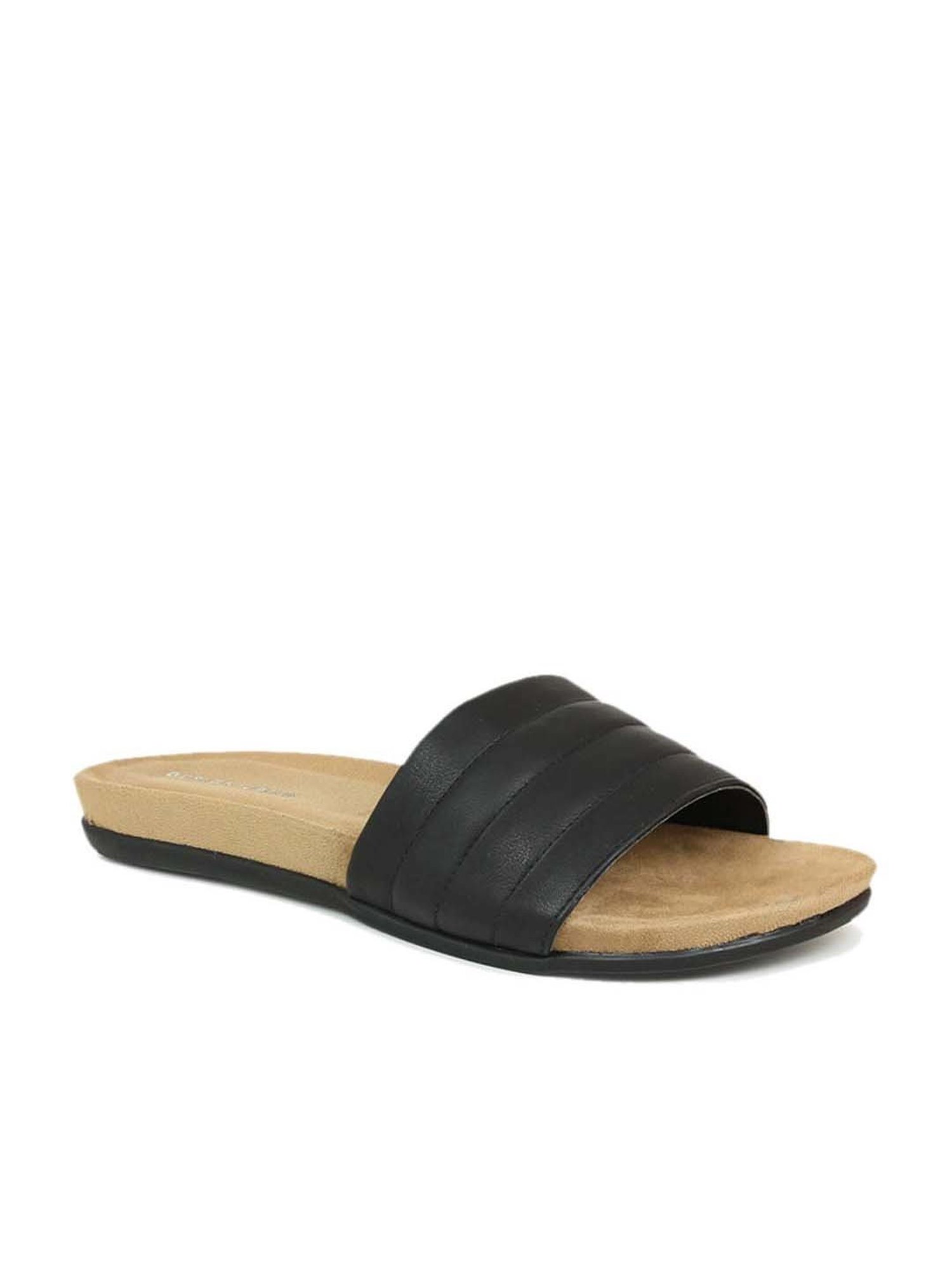Design Crew Women's Black Casual Sandals