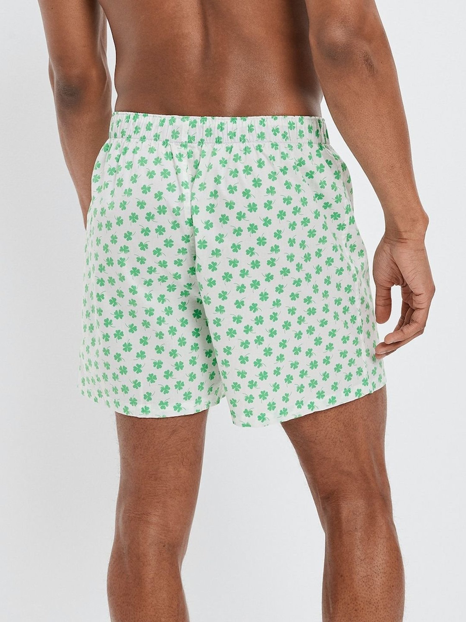 American Eagle White Regular Fit Printed Boxers