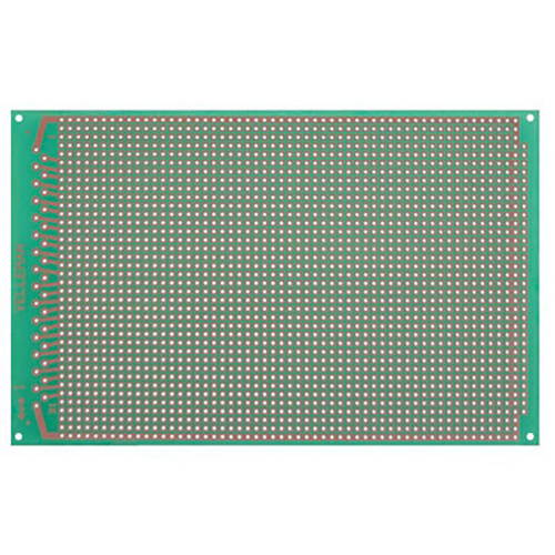 Velleman ECS1-H EuroCard 1-Hole Island Prototyping Board 3.9" x 6.3" FR4