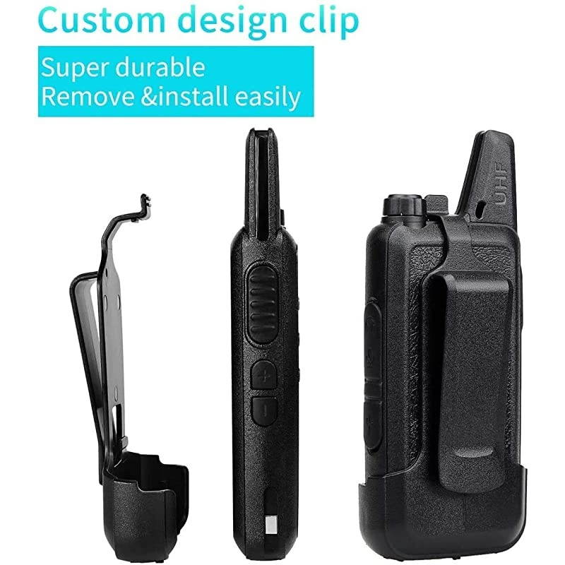 RT22 Two Way Radio Long Range RechargeablePortable 2 Way RadioHandsfree Walkie Talkie for Adults Commercial Cruises Hunting Hiking 4 Pack