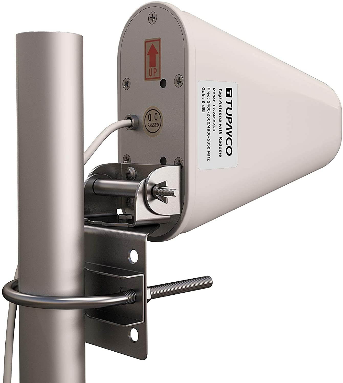 Tupavco DB541 WiFi Antenna Dual Band - (2.4GHz) and (5GHz/5.8GHz) 9DBI - Medium Range Directional Wireless LAN Network Antenna