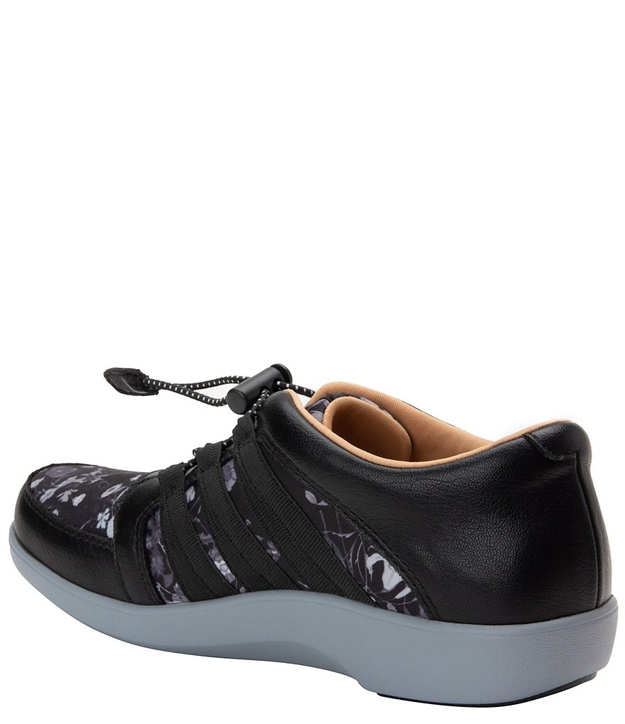 Traq by Alegria Methodiq Floral Dream Fit Knit Bungee Lace Pedometer Sneakers
