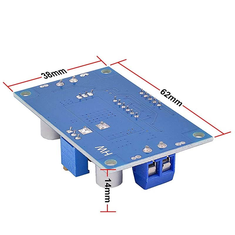 Pack] DC-DC 5A Buck Converter 4-38V to 1.5-36V Step Down Voltage Regulator High Power Module with LED Display