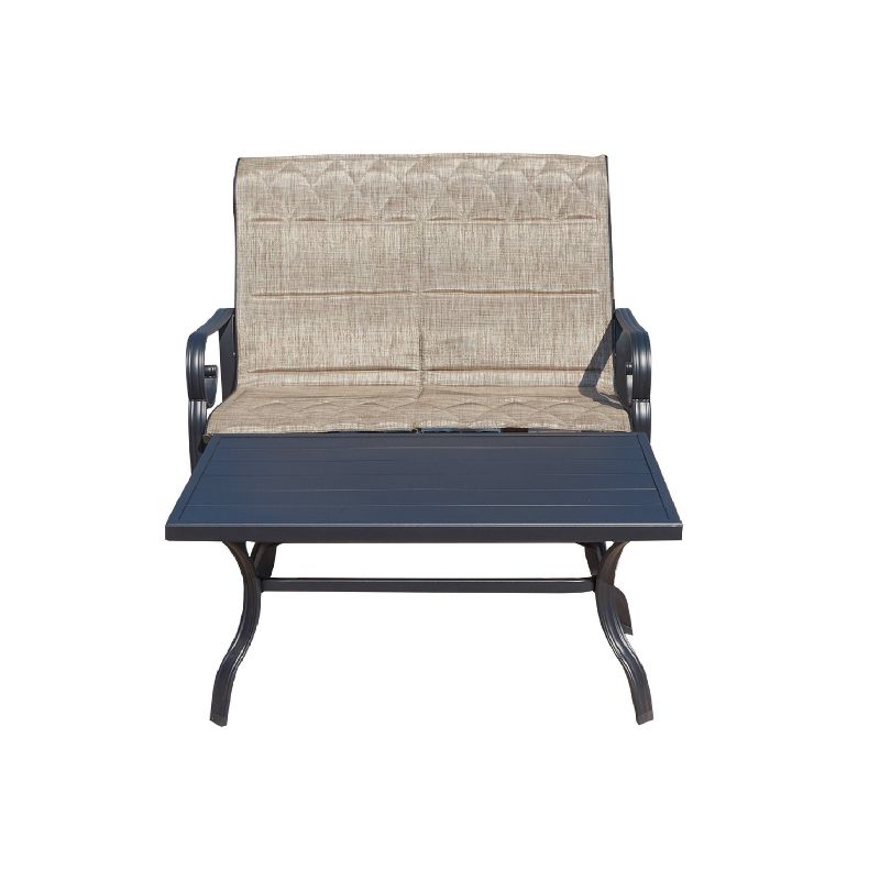 2pc Outdoor Patio Glider Seating Set - Patio Festival