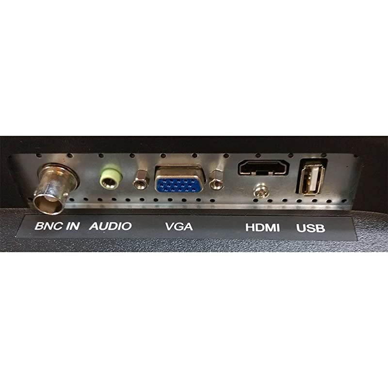 Security 185 HD LCD Security Monitor HDMI VGA amp BNC Input Build in Speaker Audio Video Display Computer PC monitor for CCTV DVR Home Office Surveillance Optional Mount