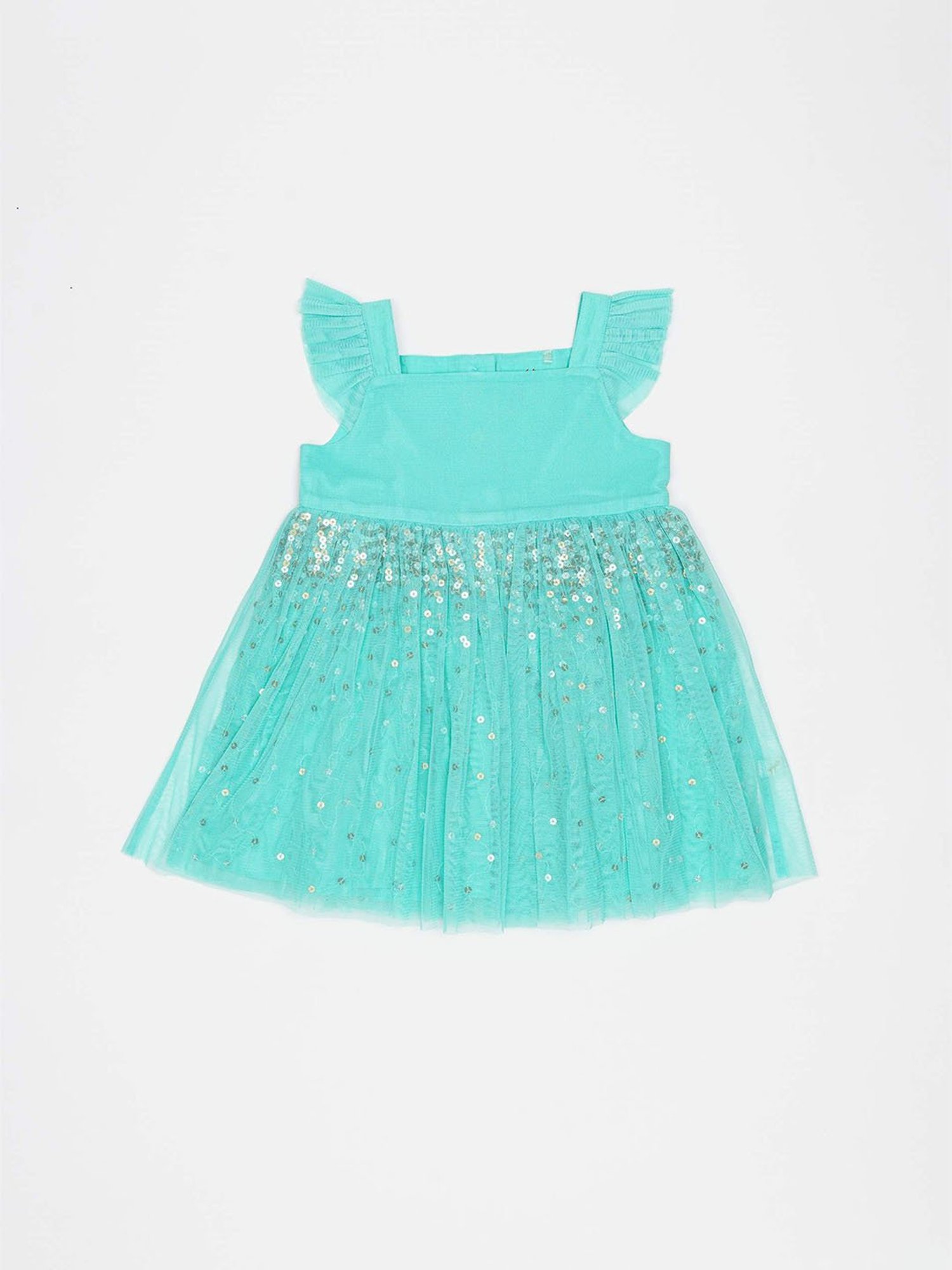 Pink Chick Kids Navy Solid Party Gowns