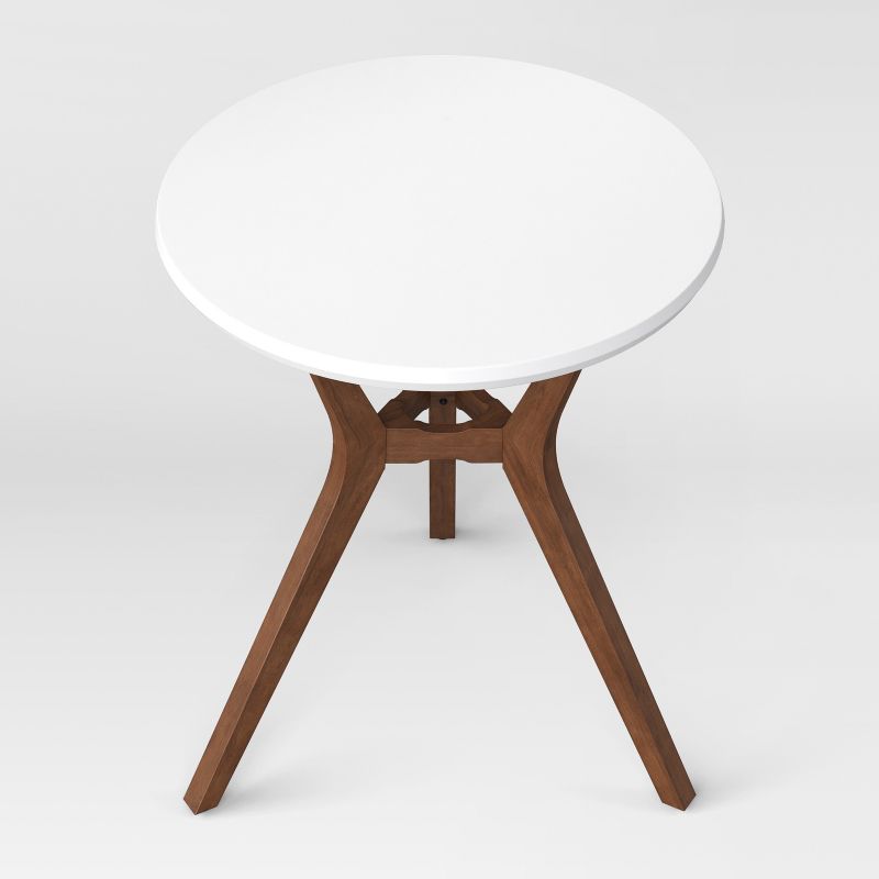 28" Emmond Mid-Century Modern Round Bistro Dining Table White - Project 62™