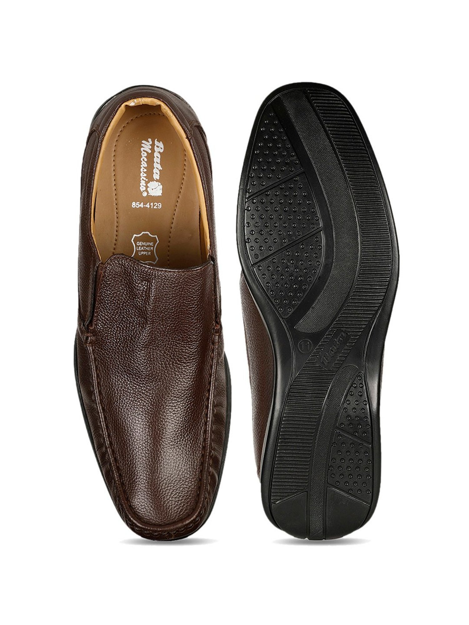 Bata Men's Brown Formal Loafers