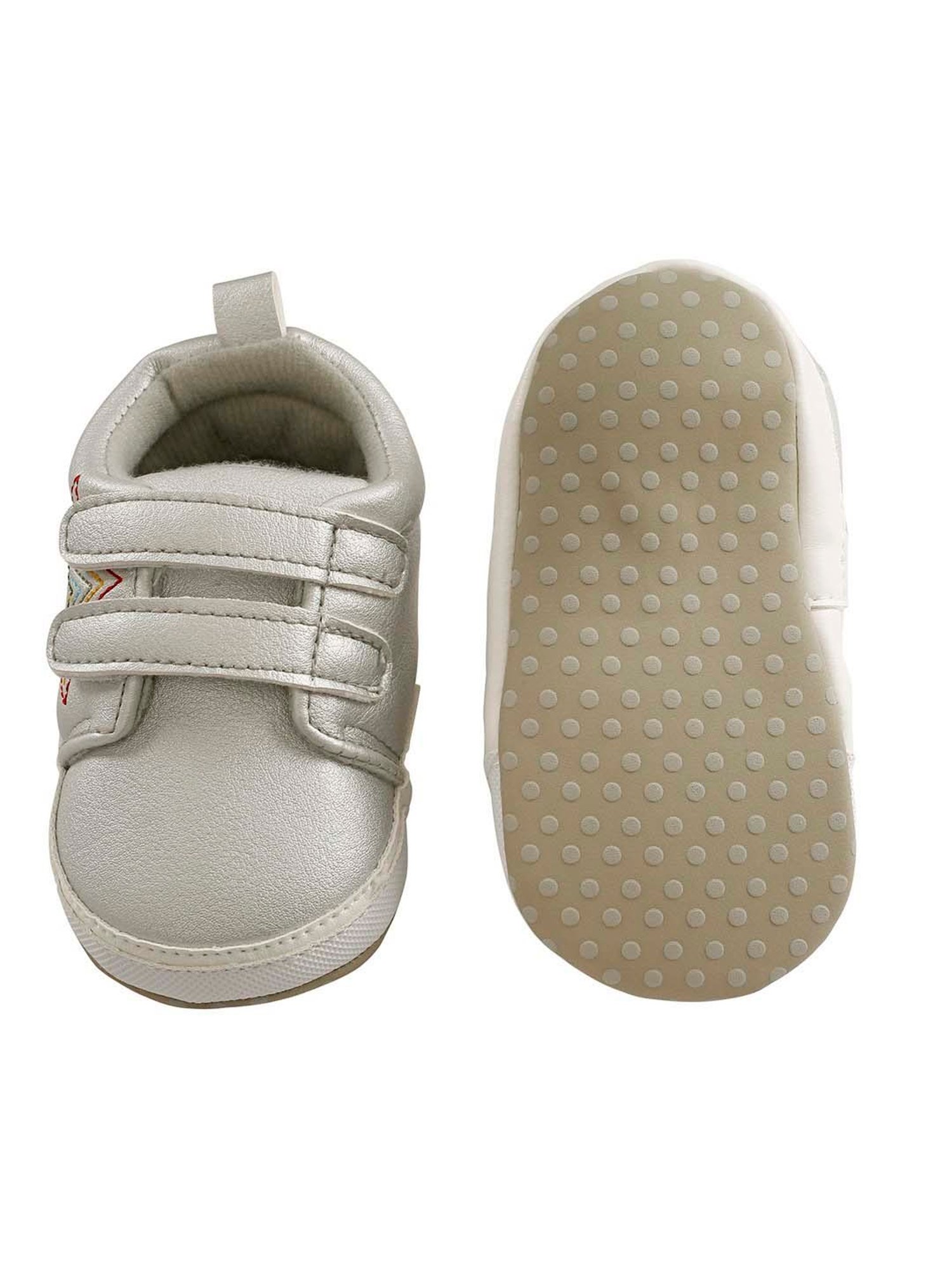 Baby Moo Kids Silver Casual Booties