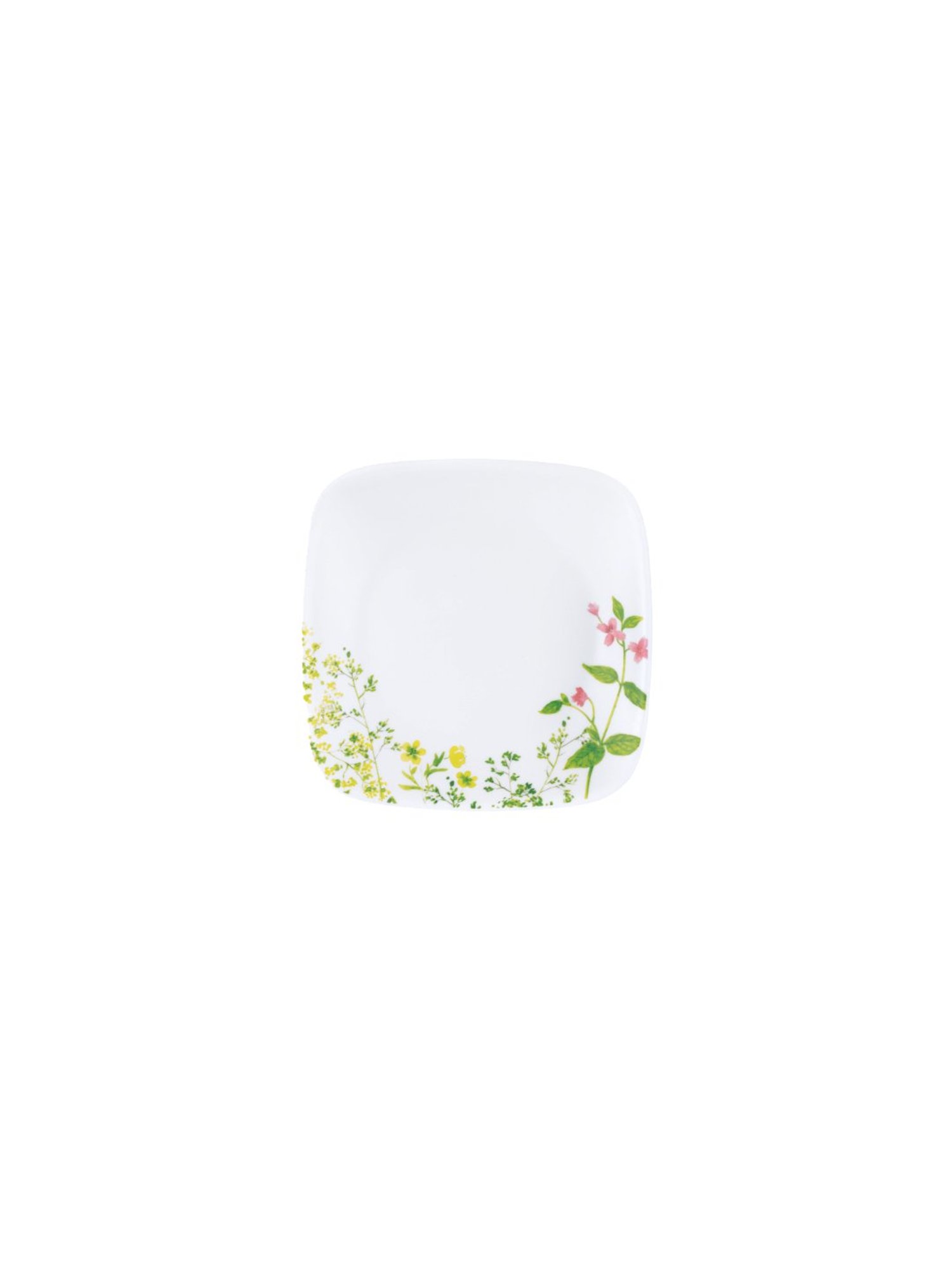 Corelle Asia Provence Garden 17cm Square Round Small Plate Pack of 6